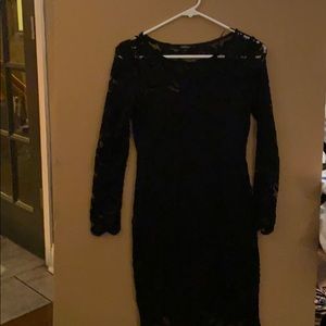 Black lace dress